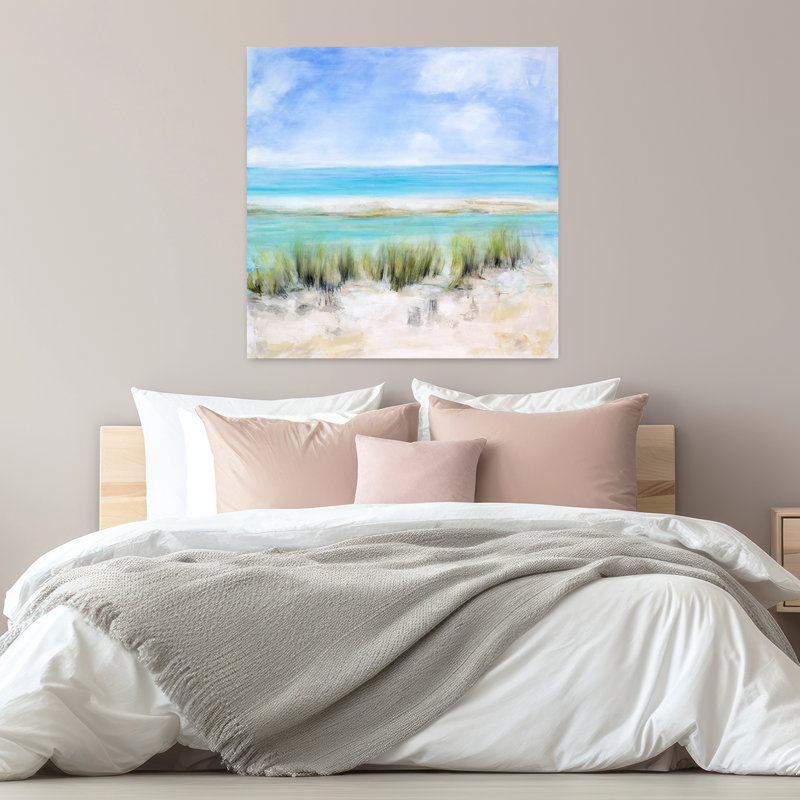 Île de Captiva, art océanique côtier abstrait, H 32 po x l 32 po