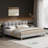 Aspia Upholstered Cookie-Shaped Platform Bed-274645179
