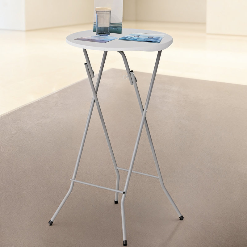Patio White Plastic Folding Table