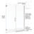 Celesta 46'' - 47'' W x 76'' H Pivot Frameless Shower Door with Clear Glass-15662676-15662680