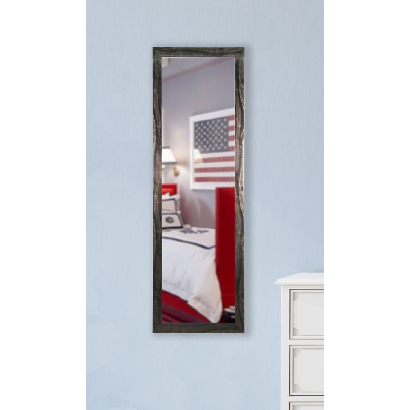 Miroir pleine longueur traditionnel noir fumé, H 58 po x l 19 po