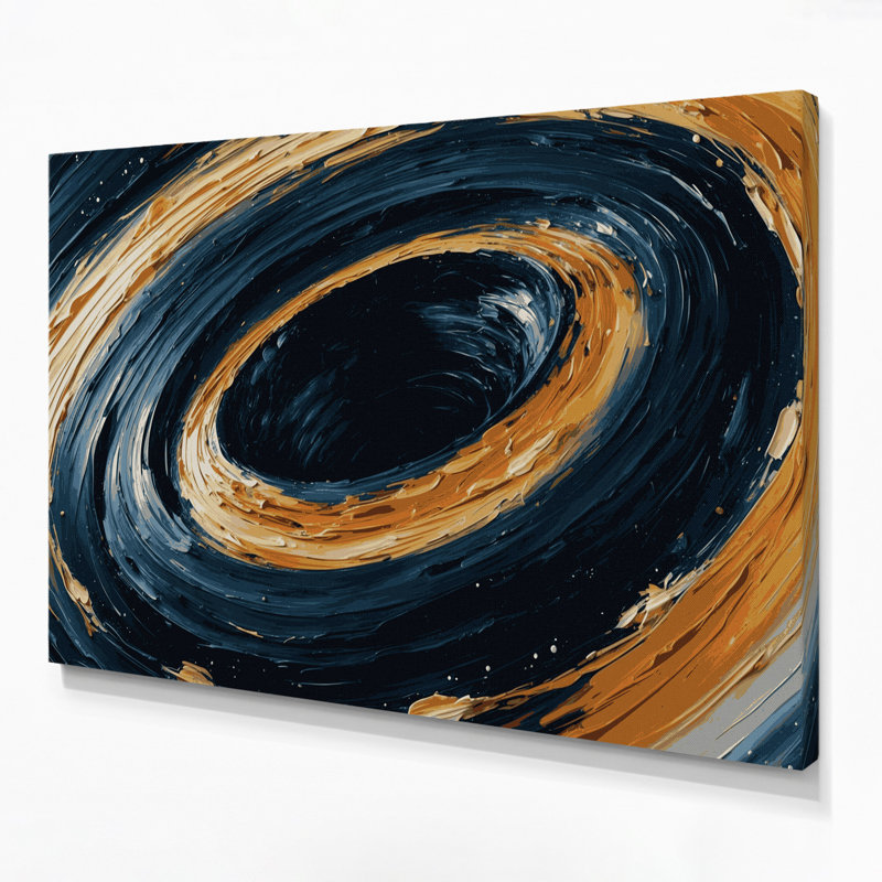 Art mural sur toile bleue, 20" H x 30" W