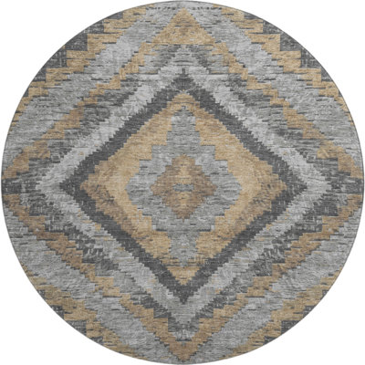Premium Machine Washable Jakiyra AMF1890 Aztec Rug