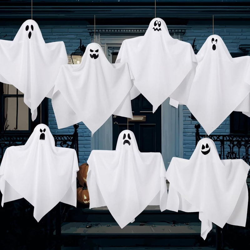 7 pièces fantôme suspendu d'Halloween 19,6 po