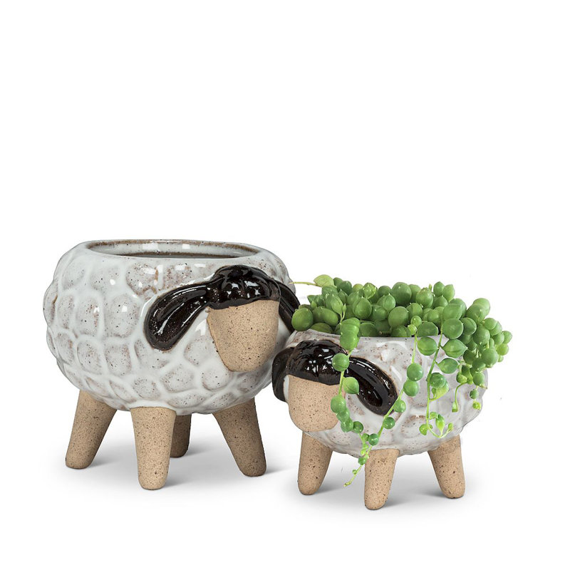 Pot de fleurs en pierre, H 2,5 po x l 2 po x P 2 po