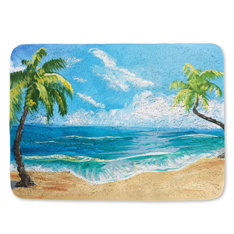 Dereyon Microfiber / Microsuede Non-Slip Bath Mat, 17"W x 24"L