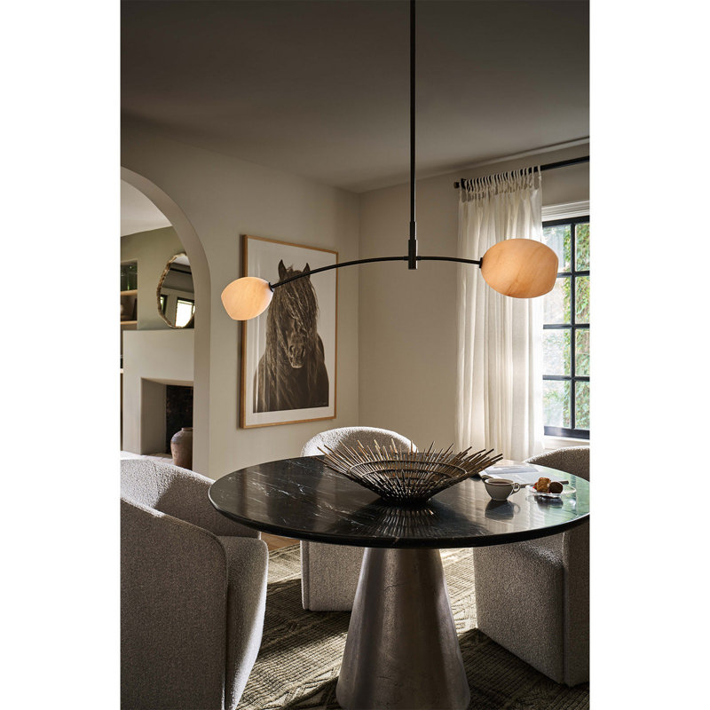Artemis 2 - Light Pendant, Alabaster, Oil Rubbed Bronze