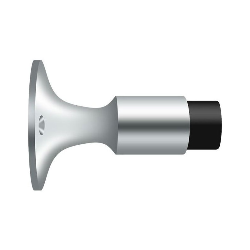 Pare-chocs mural Deltana DSW325U26 de 3 5/8 po en chrome poli, Chrome poli