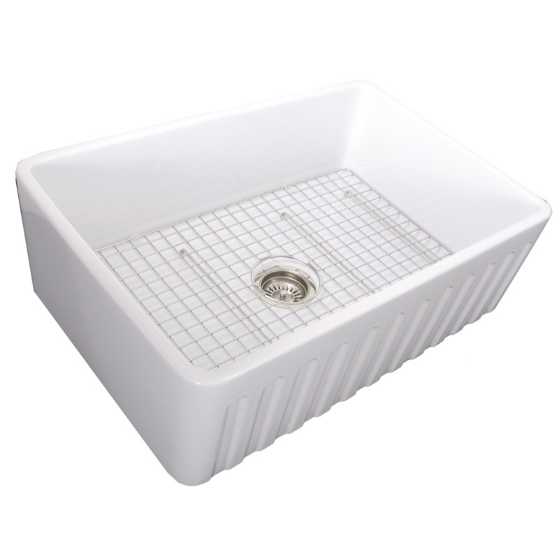 29.75'' L Single Basin Kitchen Sink