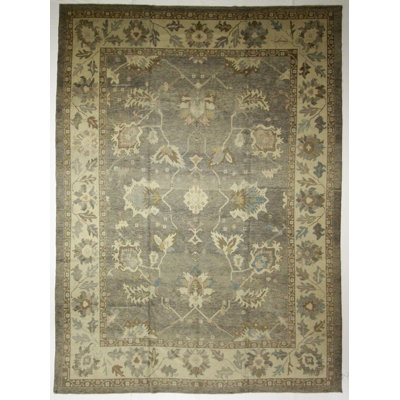 One-of-a-Kind 11′6″ X 15′8″ Old Wool Area Rug in