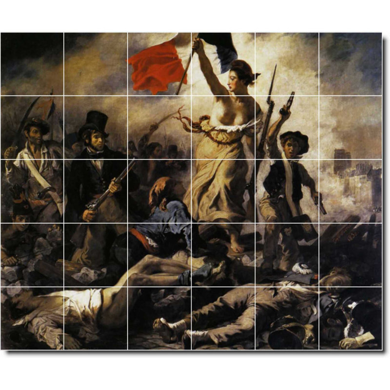 Carreau de peinture murale 48 po x 40 po 8 po x 8 po, Historique 02497
