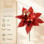 Lot de 12 tiges rouges décoratives pour couronnes et arrangements floraux-1378657542