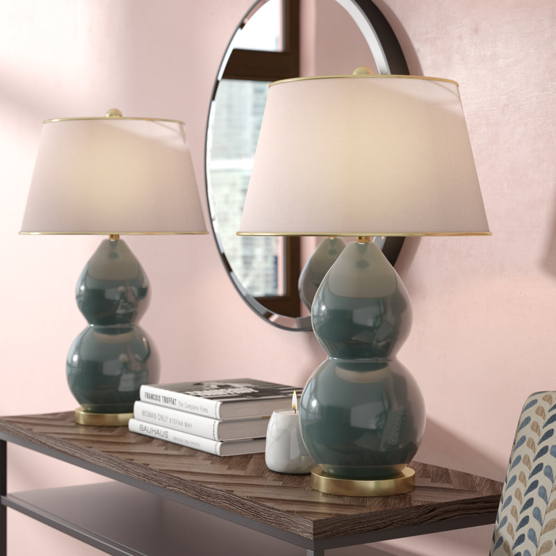 Ceramic Table Lamp, Marine Blue
