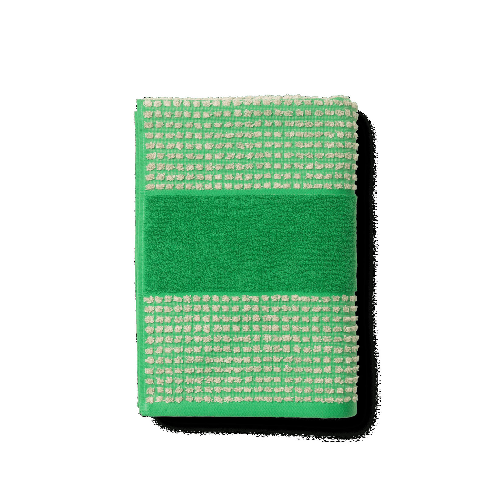 Check Bath Towel 27.6" X 55.1" Sand, Green/Sand