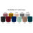 18 inch Round Everyday Two-Texture Microfiber + Vinyl Ottoman, 19 inch Height-114989765
