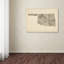 « old sheet music map of oklahoma », impression sur toile tendue-15721641