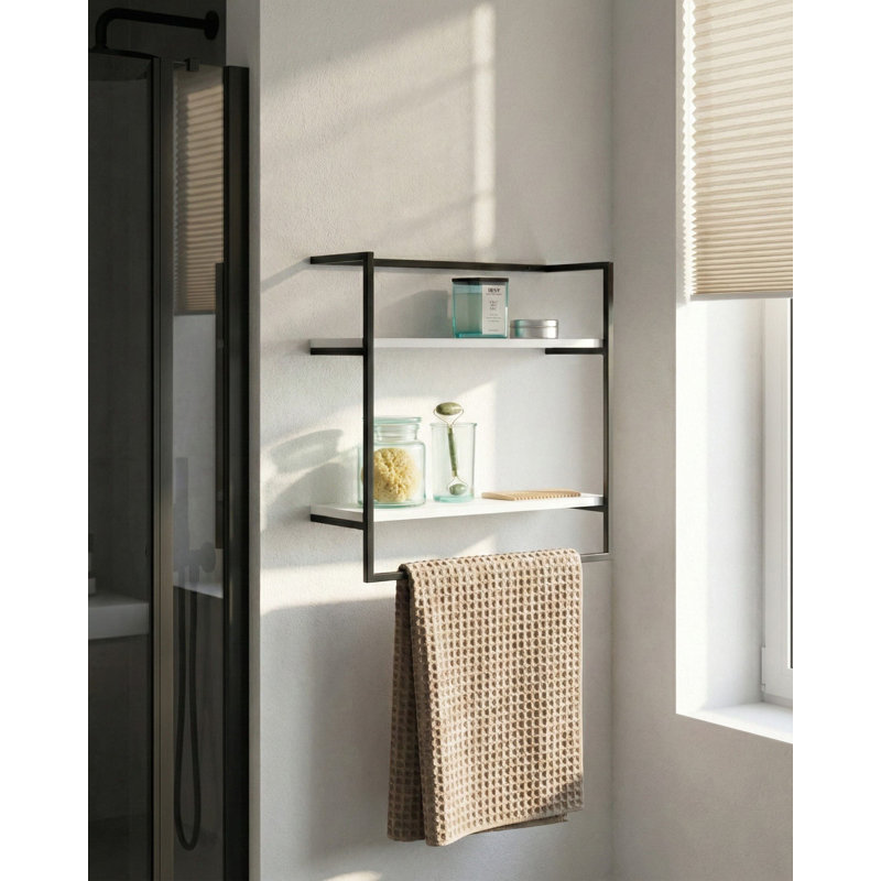 1 Wall Mounted Required Towel Rack