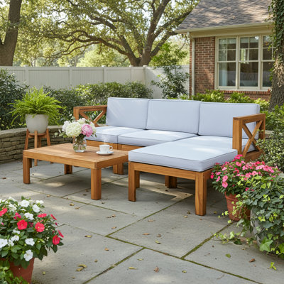 5-Piece Outdoor Conversation Set With Cushions