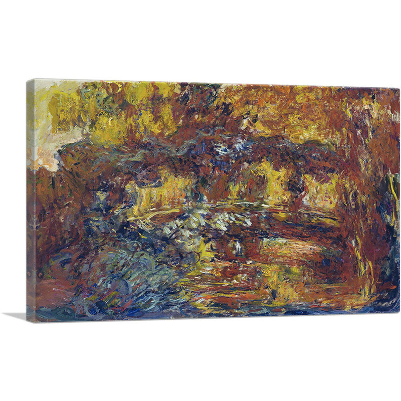 "Le pont japonais" par Claude Monet, reproduction d'art sur toile tendue, H 26 po x l 40 po x 1,5 po