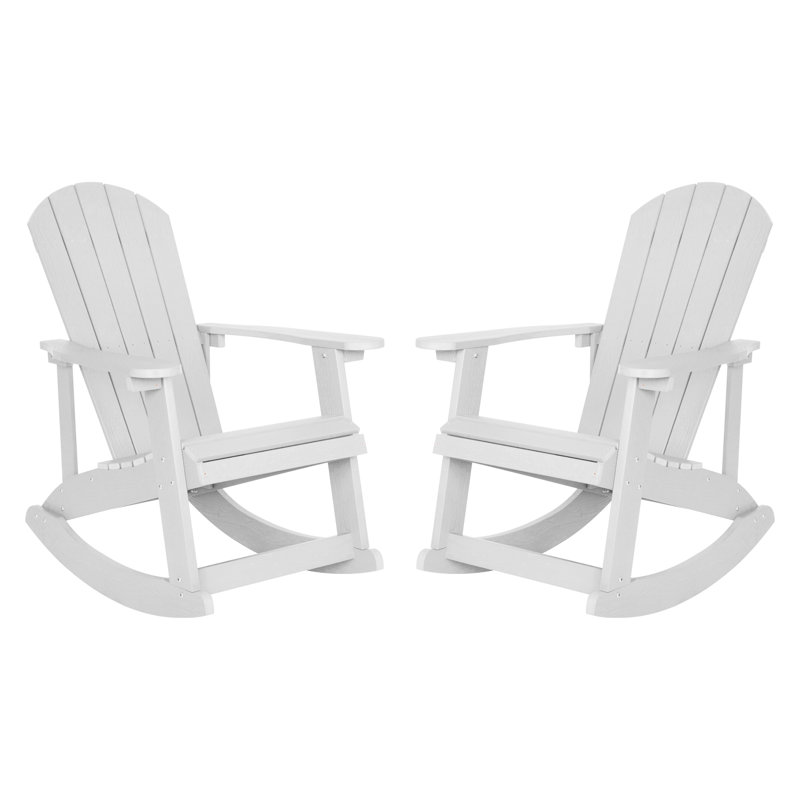 Chaise berçante en plastique, Blanc