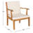 Cogan Acacia 4 - Person Patio Conversation Set with Cushions-113669045