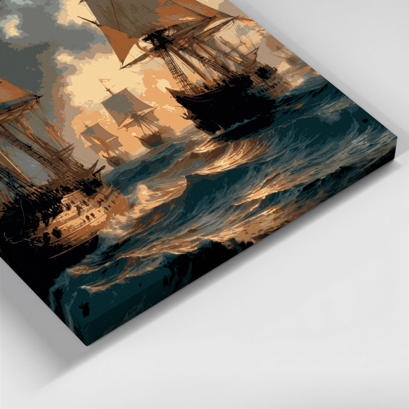 Art mural sur toile gris, H 11 po x l 14 po