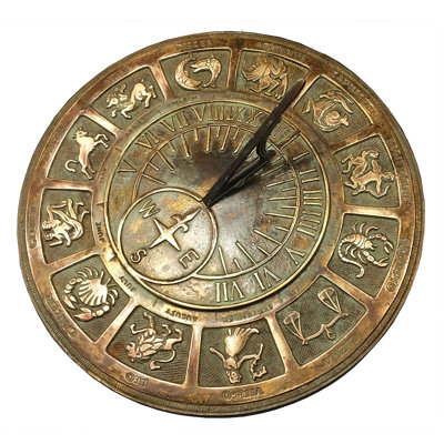 Cadran solaire Richville Brass Zodiac