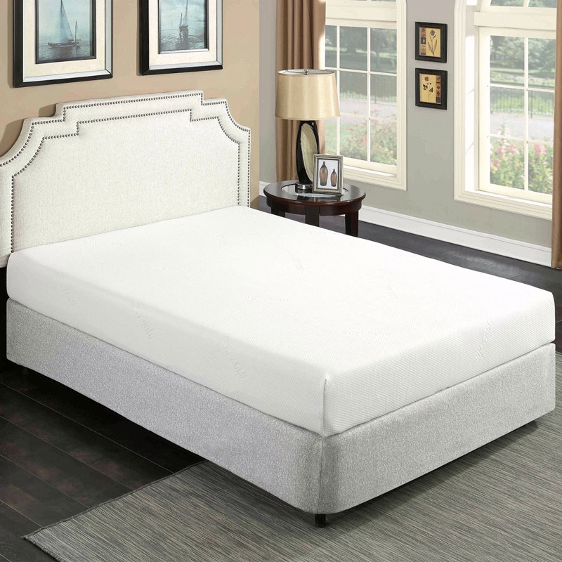 Plush. Medium Gel Memory Foam Mattress For Bed In A Box With Breathable Aloe Vera Cover, 12.1", Full 