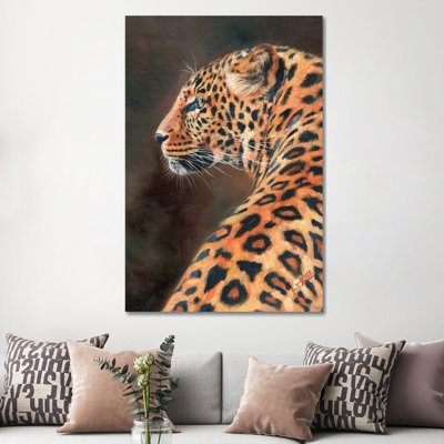 Leopard Profile by David Stribbling - Wrapped Canvas Gallery-Wrapped Canvas Giclée