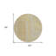 Tapis d'intérieur rond 8 po beige