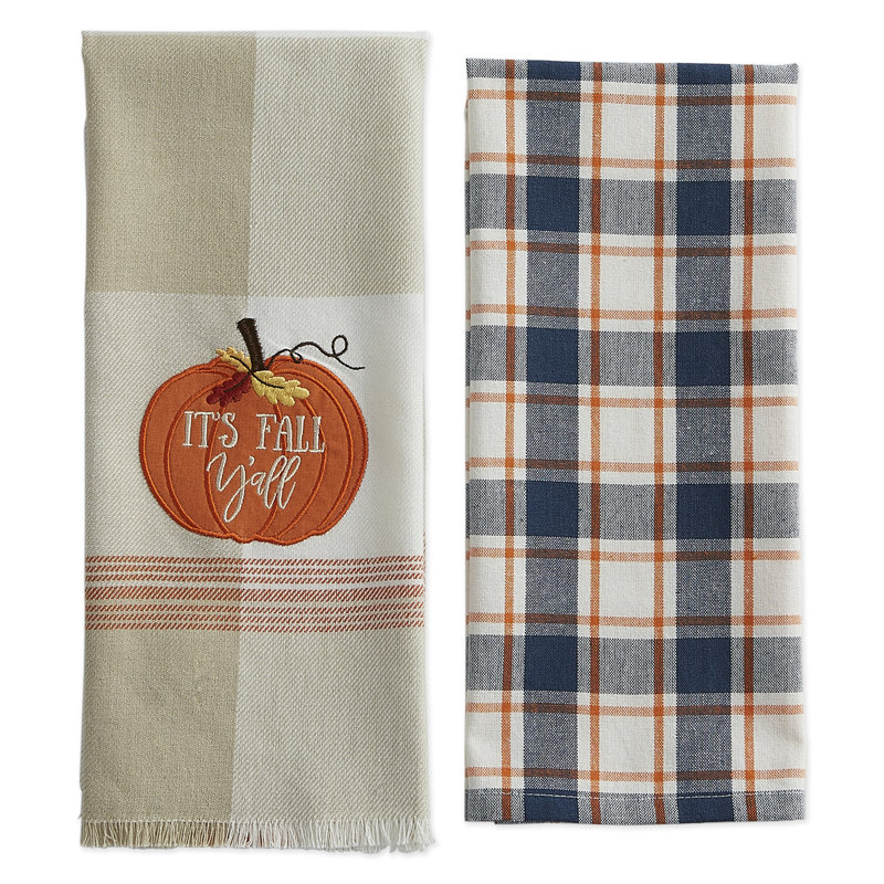 Cotton Embroidered Tea Towel Kitchen Towel