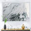 Marbre gris et blanc avec puissance dorée - reproduction d'art sur toile-51145670-51145669