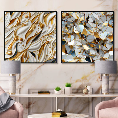 Winchester - Abstract Shapes Square Collage Set Of 2
