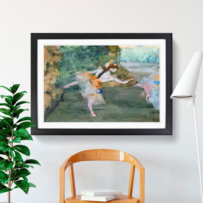 Ballet Ballerina Dancer Onstage by Edgar Degas - Picture Frame Painting