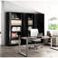 Armoire de 71 po en métal avec portes verrouillables, 4 tablettes réglables, pour le garage, le bureau, la buanderie, les portes de rangement noires et sécurisées noires, la structure résistante à la rouille-1390710793
