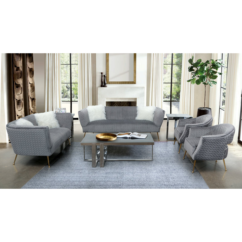 Scoggins 66'' Velvet Loveseat