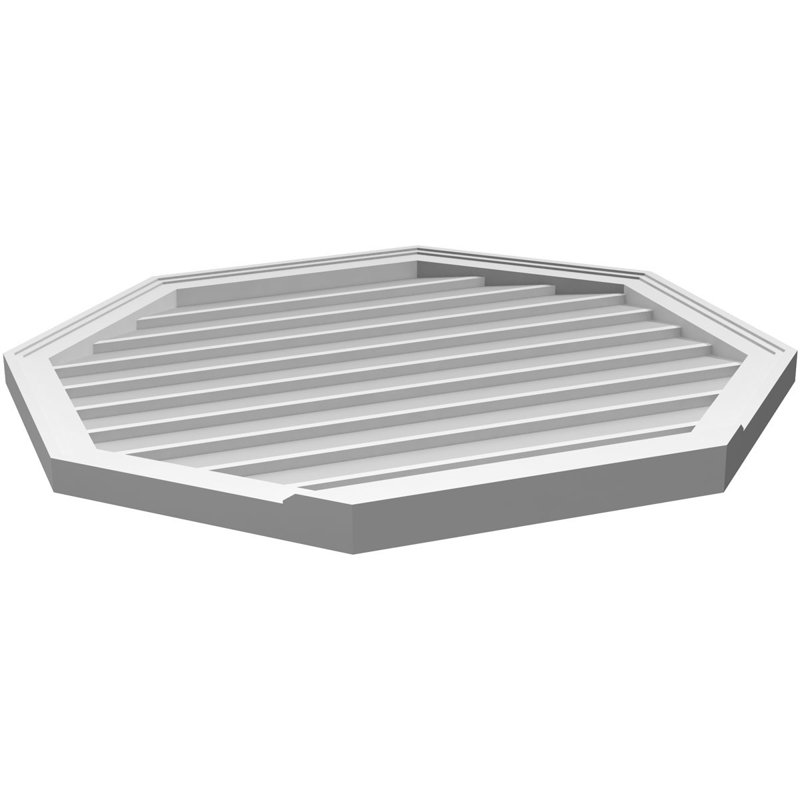 Évent horizontal gondole allongé en surface octogonal Signature, H 32 po x l 34 po x P 2 po