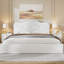 Grand lit plateforme tapissier, beige-937973431