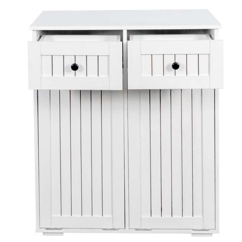 Laundry Cabinet ,with 2 Removable laundry basket  and 2 Drawers