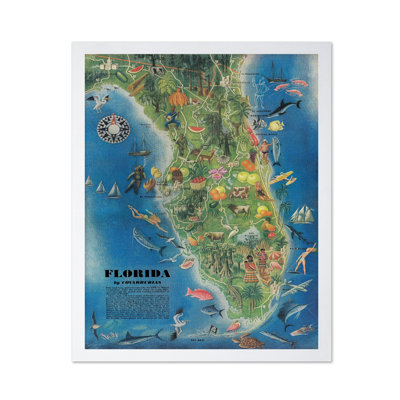 Carte de l'État de la Floride