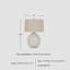 Lampe de table beige 26,5 po Florenza