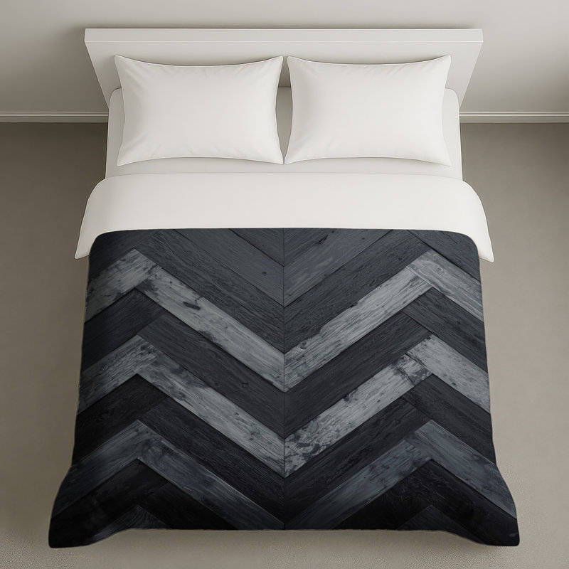 Housses de couette à chevrons, Très grand lit