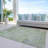 Machine Washable Indoor/Outdoor Chantille ACN1107 Mint Rug-109485243