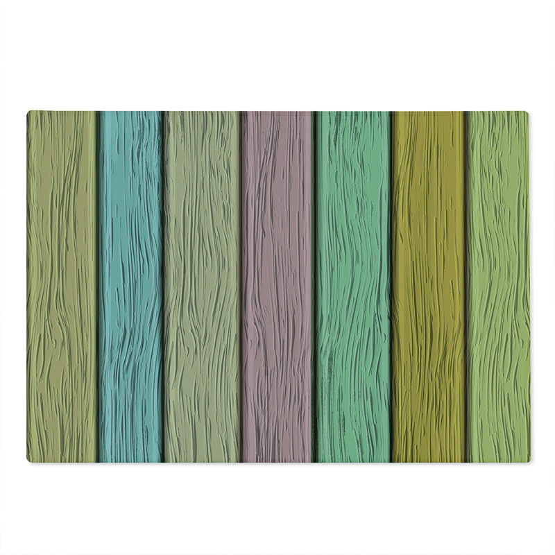 Multicolore et brun clair, planche à découper Ambesonne
