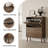 Flip-Drawer Shoe Cabinet With Groove Panel Design