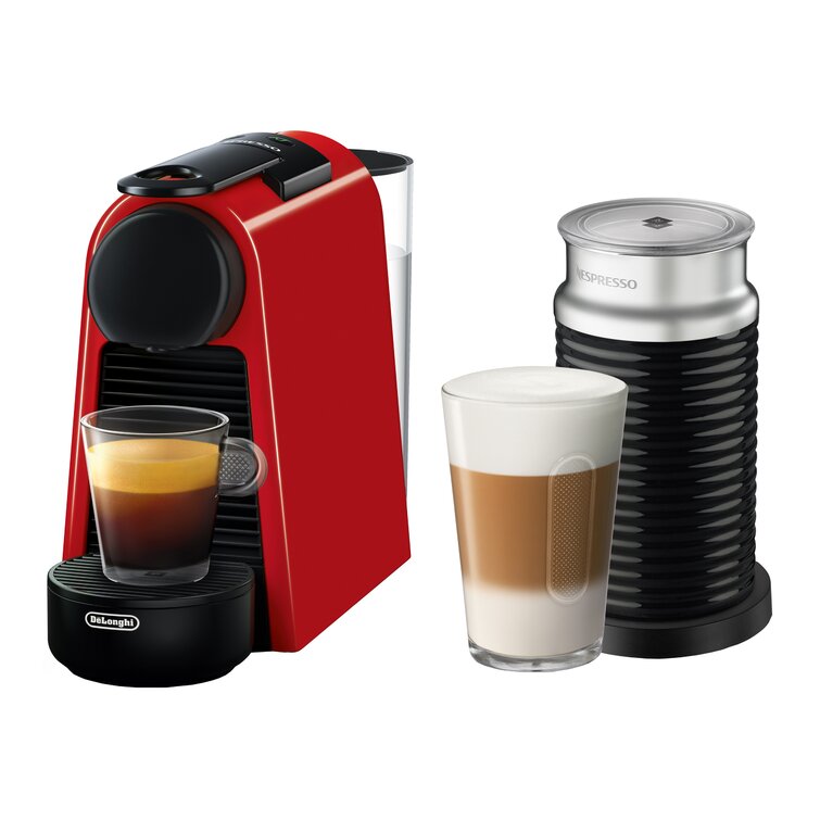 ChefWave Mini Espresso Machine for Nespresso Capsules (Red) with Accessories  