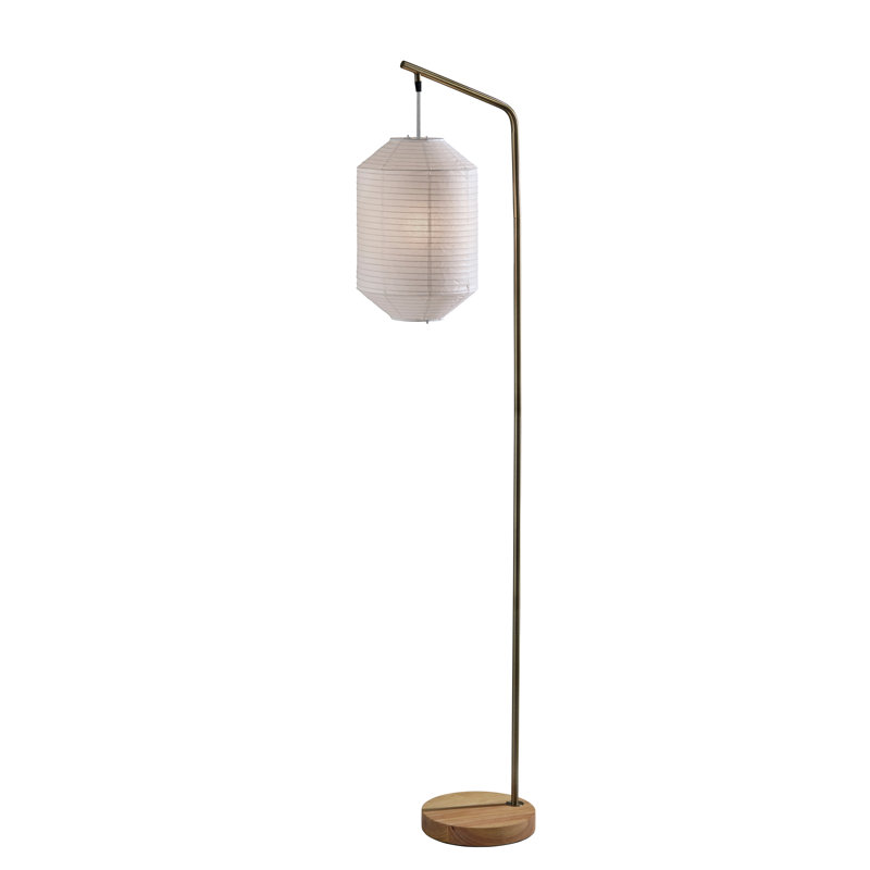 Lampe sur pied Keanu, Laiton antique