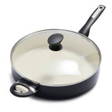GreenPan Rio Healthy Ceramic Nonstick 5Qt Saute Pan with Lid