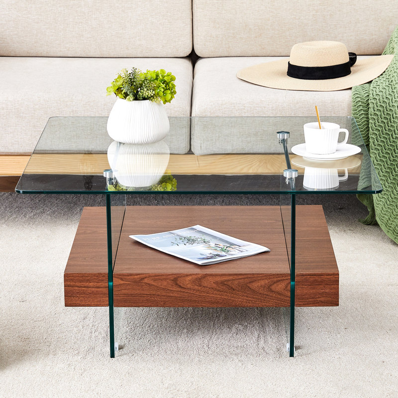 Table basse Hezekiah, Noyer