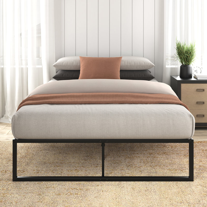 Corbe Platform Bed, Double (4'6), Black